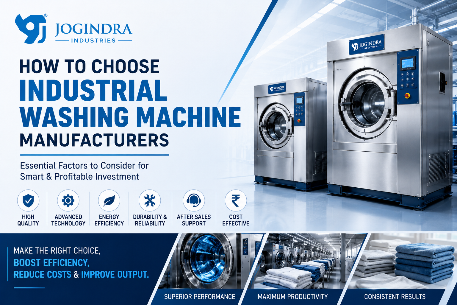 How to Choose Industrial Washing Machine Manufacturers